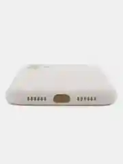 Белый silicone Case чехол для iPhone (Айфон) 15, 14, 13, 12, 11, Pro, Max, Mini, Plus, XR, X, XS