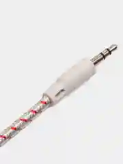 Красный кабель тканевый 3.5, Jack-3.5, Jack Aux