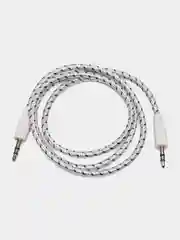 Голубой кабель тканевый 3.5, Jack-3.5, Jack Aux