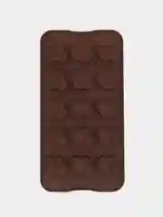Силиконовая форма для конфет и льда "Двойное сердце"