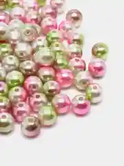 Лесной зеленый жемчужные бусины с эффектом градиента, 8 мм