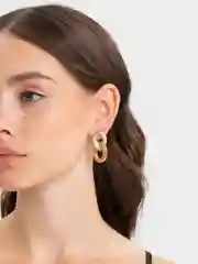 Белый серьги-цепи, серги-сердечки "Классик", серьги-гвоздики