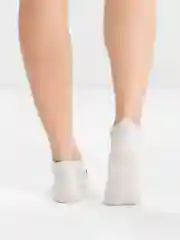 Белый носки короткие "Фаст-фуд"