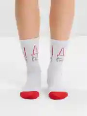 Носки с надписью "Да! На самом деле нет"