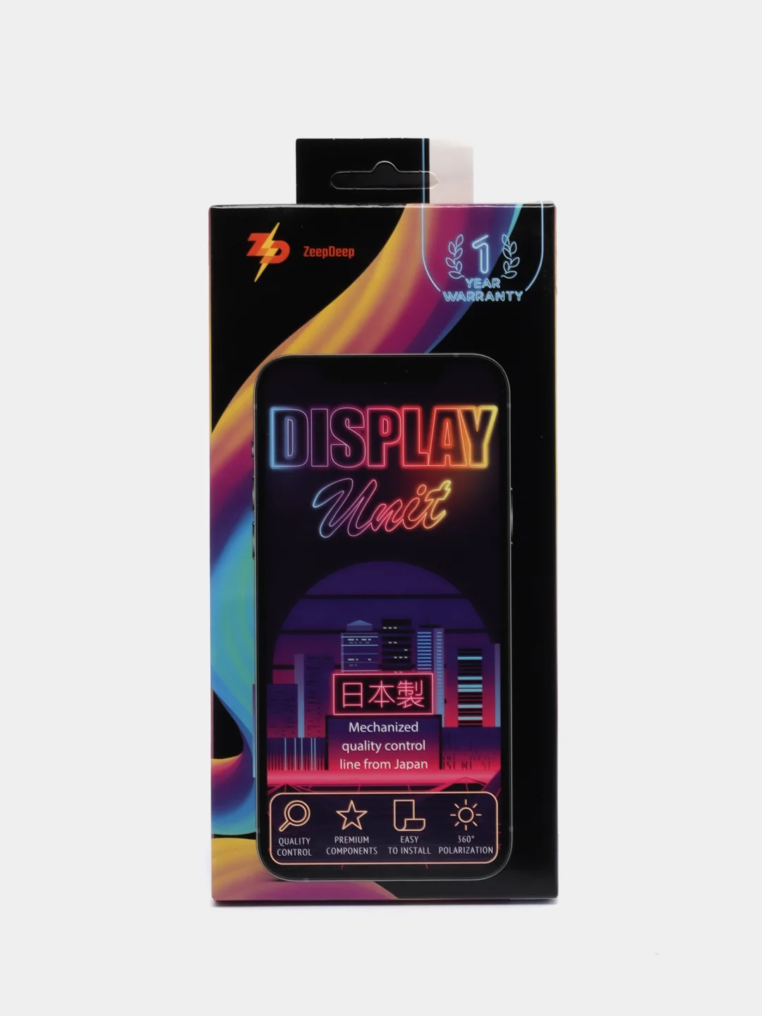 Белый дисплей в сборе с тачскрином ZeepDeep PREMIUM для iPhone 6 plus, белый