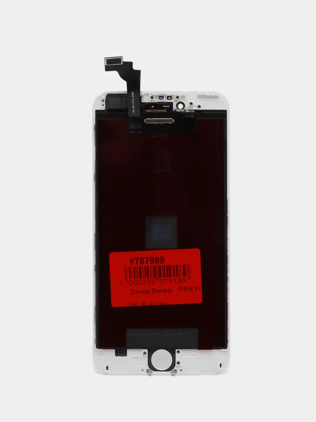 Белый дисплей в сборе с тачскрином ZeepDeep PREMIUM для iPhone 6 plus, белый