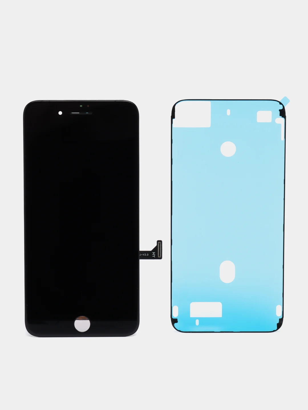 Черный дисплей в сборе с тачскрином ZeepDeep Premium для iPhone 7 plus, черный, прокладка-абсорбер