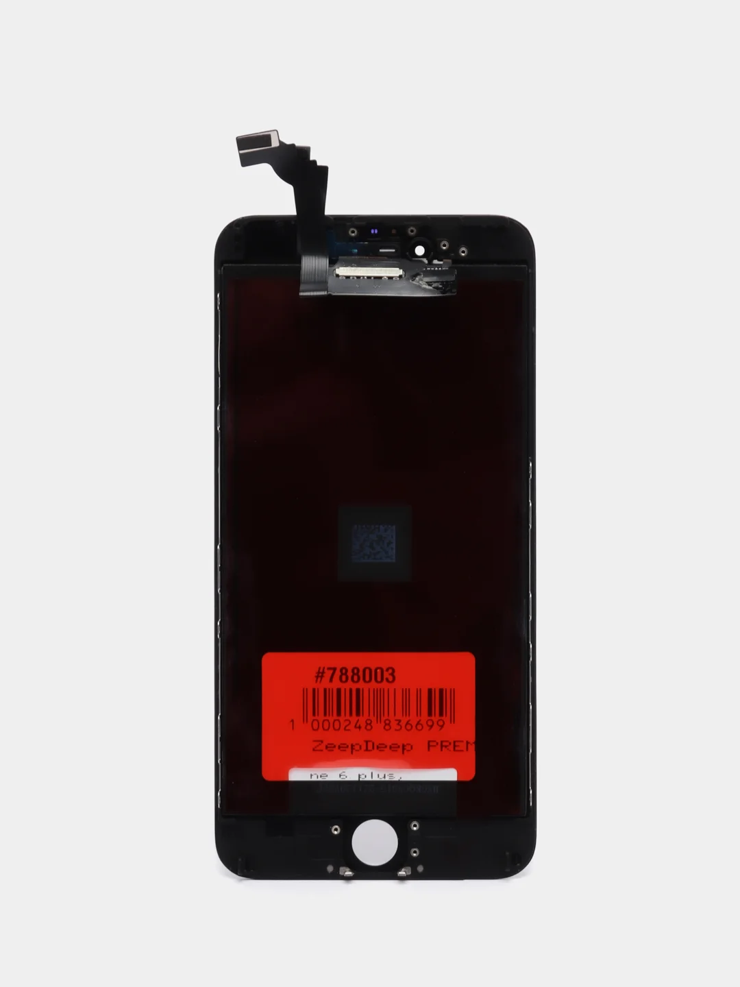 Черный дисплей в сборе с тачскрином ZeepDeep Premium для iPhone 6 plus, черный