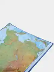 Карта России физическая, настенная, на стену, интерактивная, 116 х 80 см, Brauberg, 112393