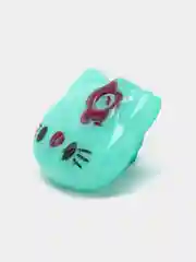 Желтый пуговицы декоративные на ножке "Hello kitty", пластиковые
