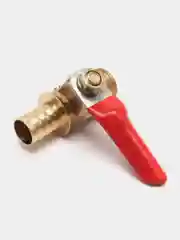 Кран шаровый НР 1/4" штуцер-ёлочка 10 мм, латунь, для самогона