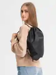 Черный сумка - мешок для сменной обуви и одежды