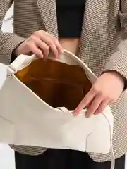 Белый женская сумка, через плечо, экокожа