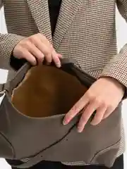 Серый женская сумка, через плечо, экокожа