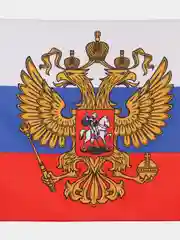 Флаг России / РФ / триколор 90 х 135 см с гербом, с влагозащитной пропиткой, Staff, 550226