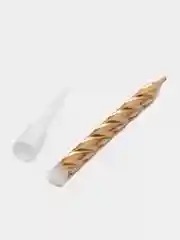 Свечки для торта, неоновые, блестящие, спираль, 10 штук