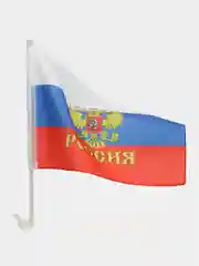 Алый флаг автомобильный "Флаг ВДВ", с креплением