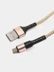 Золотой кабель 5A 1/1.5/2 м Lightning/Type-C+OPPO Flash для быстрой зарядки и передачи данных