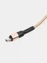 Золотой кабель 5A 1/1.5/2 м Lightning/Type-C+OPPO Flash для быстрой зарядки и передачи данных