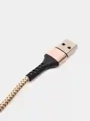 Золотой кабель 5A 1/1.5/2 м Lightning/Type-C+OPPO Flash для быстрой зарядки и передачи данных