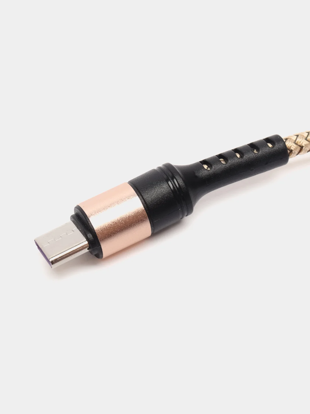 Золотой кабель 5A 1/1.5/2 м Lightning/Type-C+OPPO Flash для быстрой зарядки и передачи данных