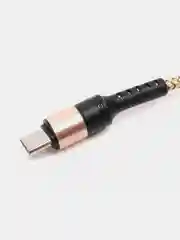 Золотой кабель 5A 1/1.5/2 м Lightning/Type-C+OPPO Flash для быстрой зарядки и передачи данных