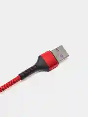 Красный кабель 5A 1/1.5/2 м Lightning/Type-C+OPPO Flash для быстрой зарядки и передачи данных