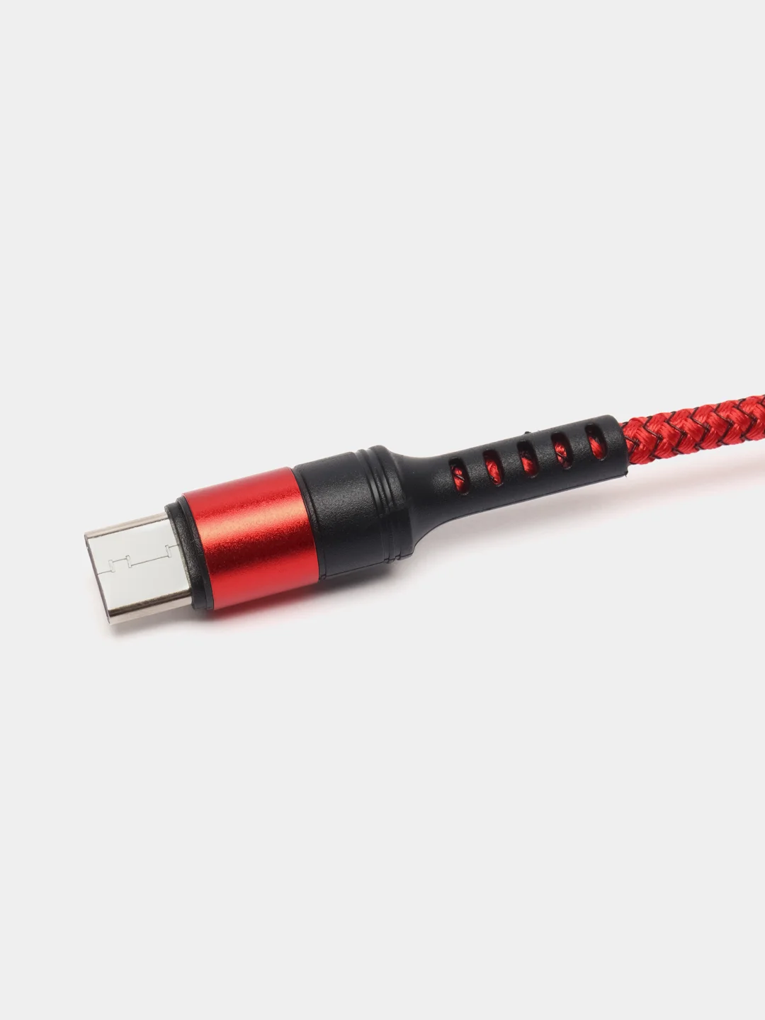 Красный кабель 5A 1/1.5/2 м Lightning/Type-C+OPPO Flash для быстрой зарядки и передачи данных