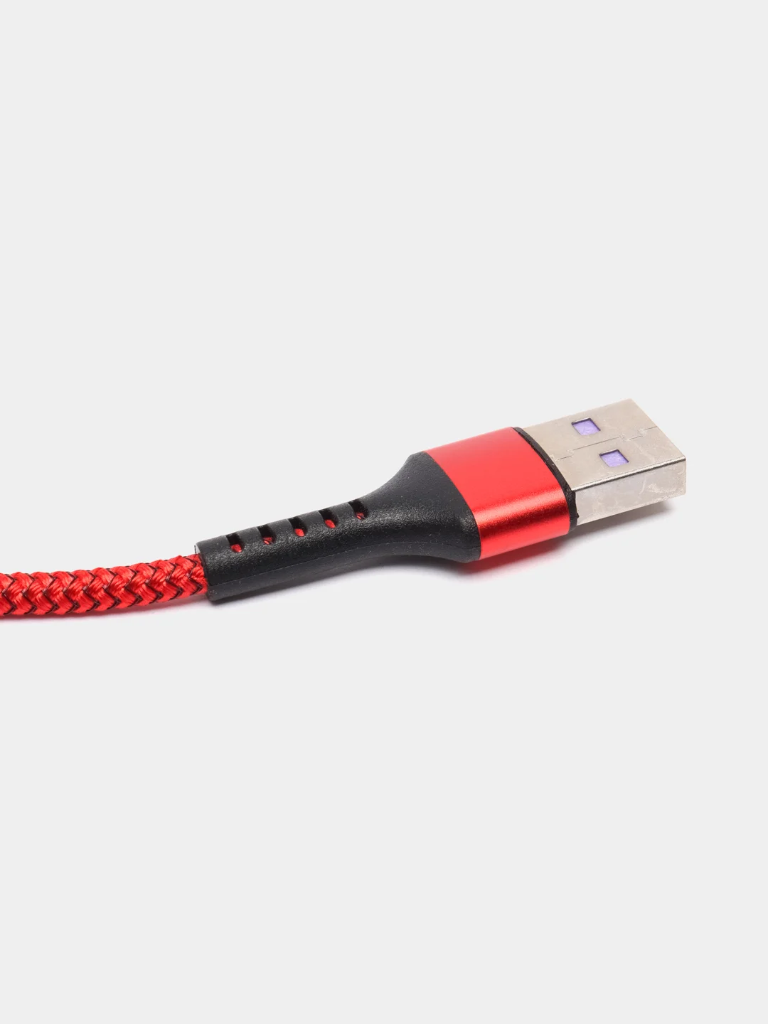 Красный кабель 5A 1/1.5/2 м Lightning/Type-C+OPPO Flash для быстрой зарядки и передачи данных