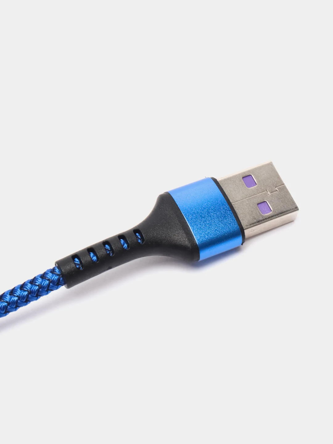 Синий кабель 5A 1/1.5/2 м Lightning/Type-C+OPPO Flash для быстрой зарядки и передачи данных