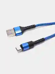 Синий кабель 5A 1/1.5/2 м Lightning/Type-C+OPPO Flash для быстрой зарядки и передачи данных