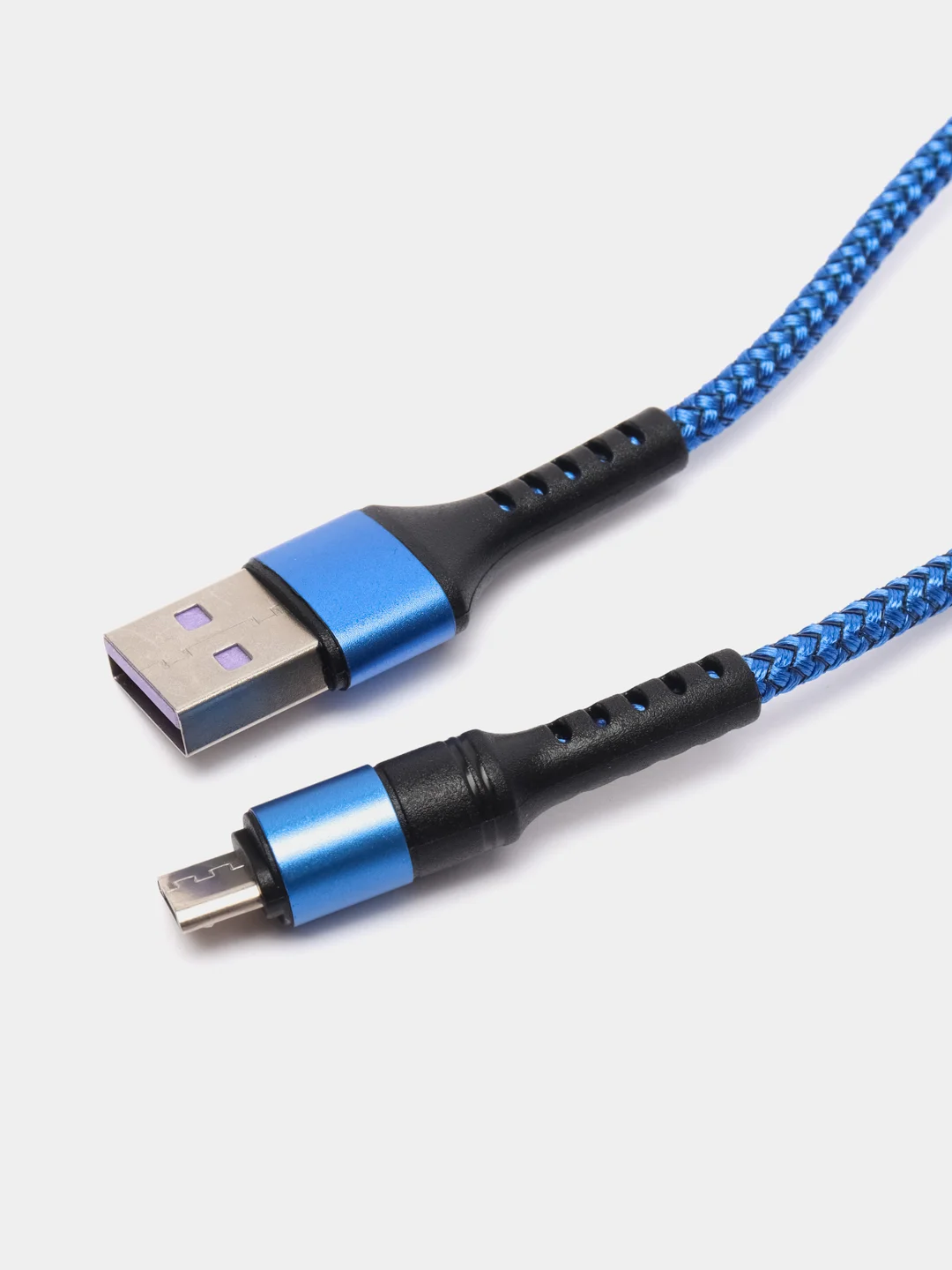 Синий кабель 5A 1/1.5/2 м Lightning/Type-C+OPPO Flash для быстрой зарядки и передачи данных
