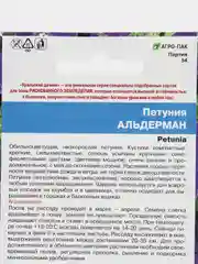 Петуния Альдерман, семена, цветы
