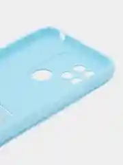 Голубой чехол для Xiaomi Redmi 10C / Poco C40, Сяоми Редми 10С силиконовый, с карманом для карты