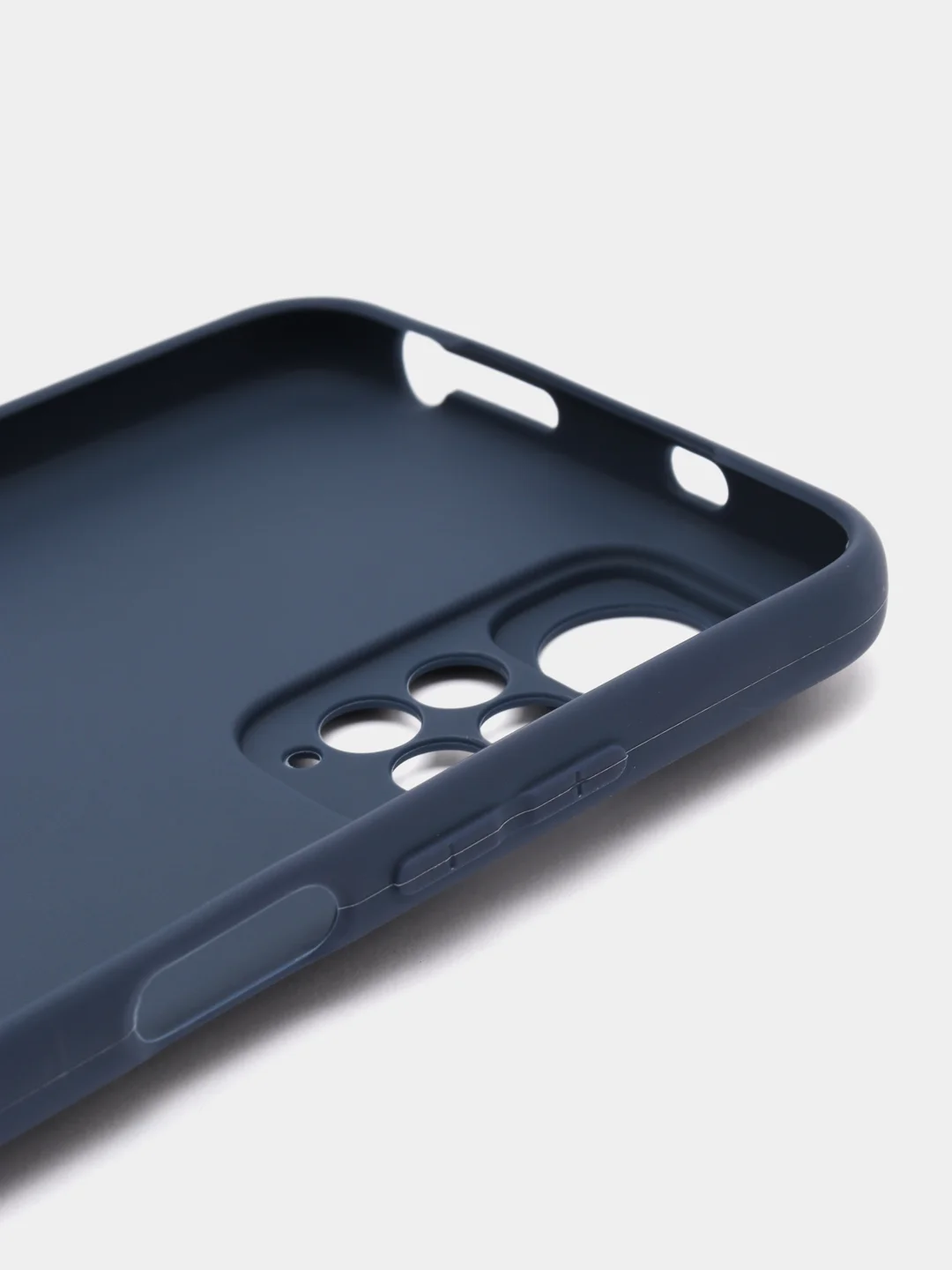 Синий чехол силиконовый, матовый, для Xiaomi Redmi Note 11 4G, Redmi Note 11S, Редми Нот 11С