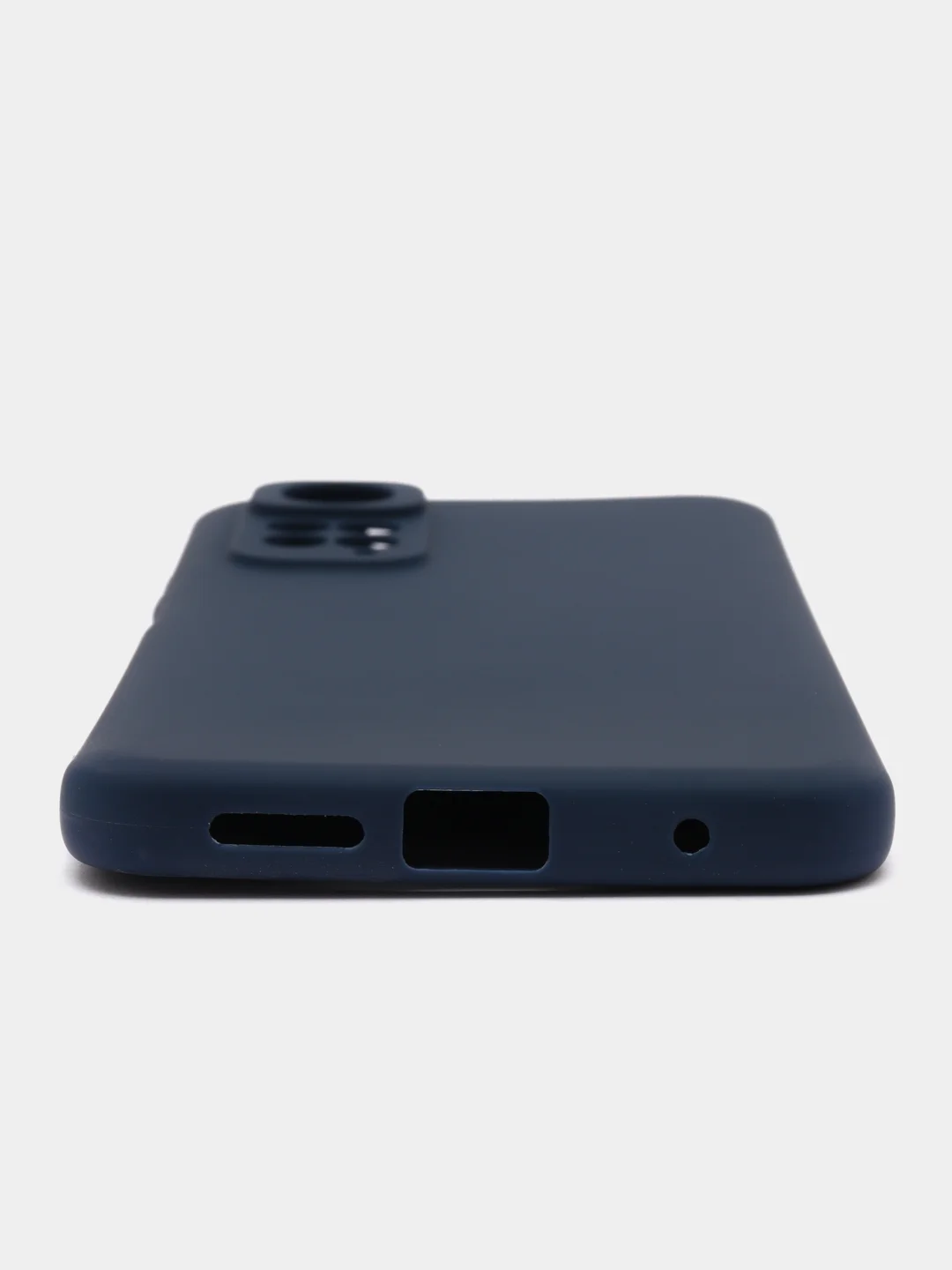 Синий чехол силиконовый, матовый, для Xiaomi Redmi Note 11 4G, Redmi Note 11S, Редми Нот 11С