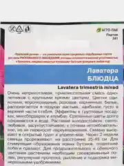 Лаватера Блюдца, семена, цветы