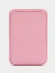 Розовый картхолдер на магнитах MagSafe Leather Wallet iPhone