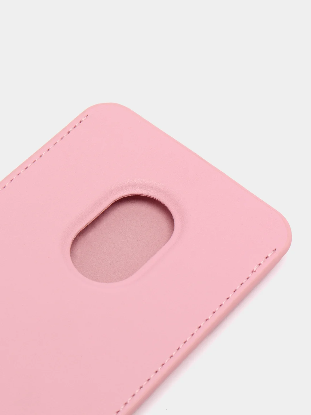 Розовый картхолдер на магнитах MagSafe Leather Wallet iPhone
