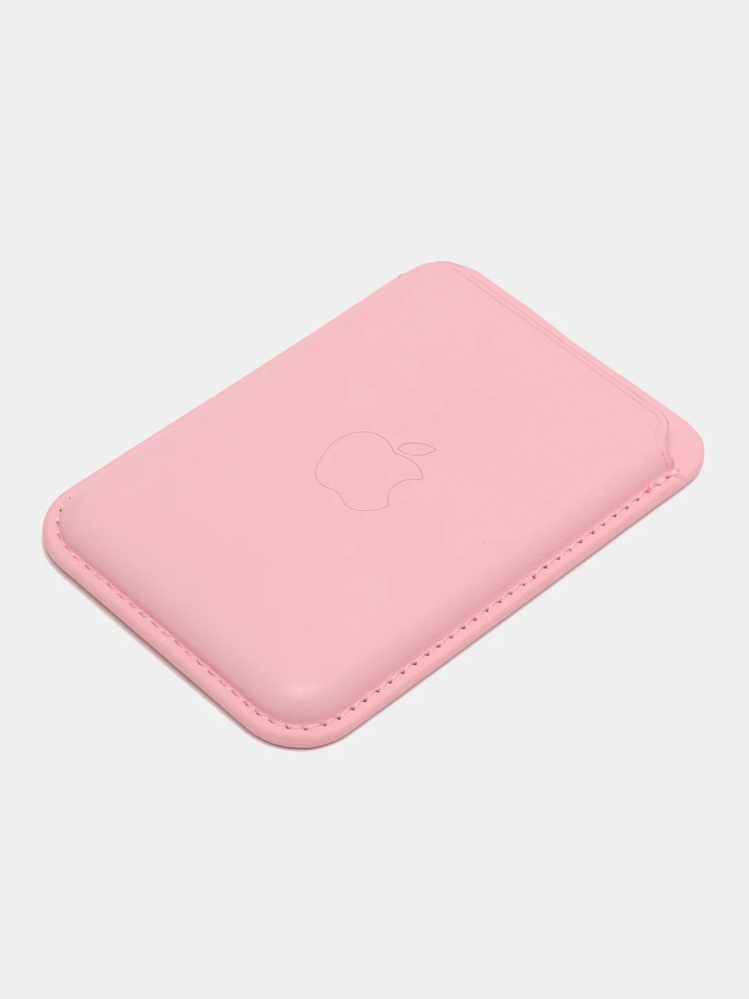 Розовый картхолдер на магнитах MagSafe Leather Wallet iPhone