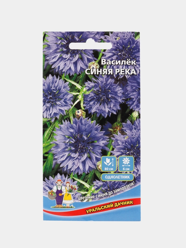 Василек "Синяя река", семена, цветы