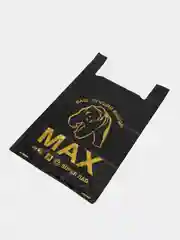Черный пакет майка "MAX", 40см*62см
