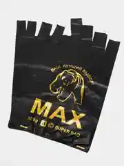 Черный пакет майка "MAX", 40см*62см