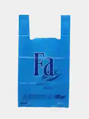 Синий пакет майка "Fa", 30см*54см
