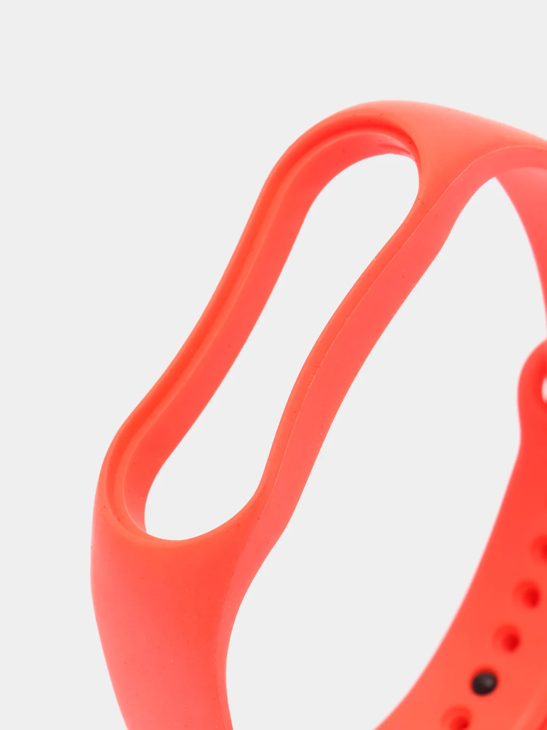 Коралловый силиконовый ремешок Xiaomi Mi Band 5, 6, 7, гипоаллергенный