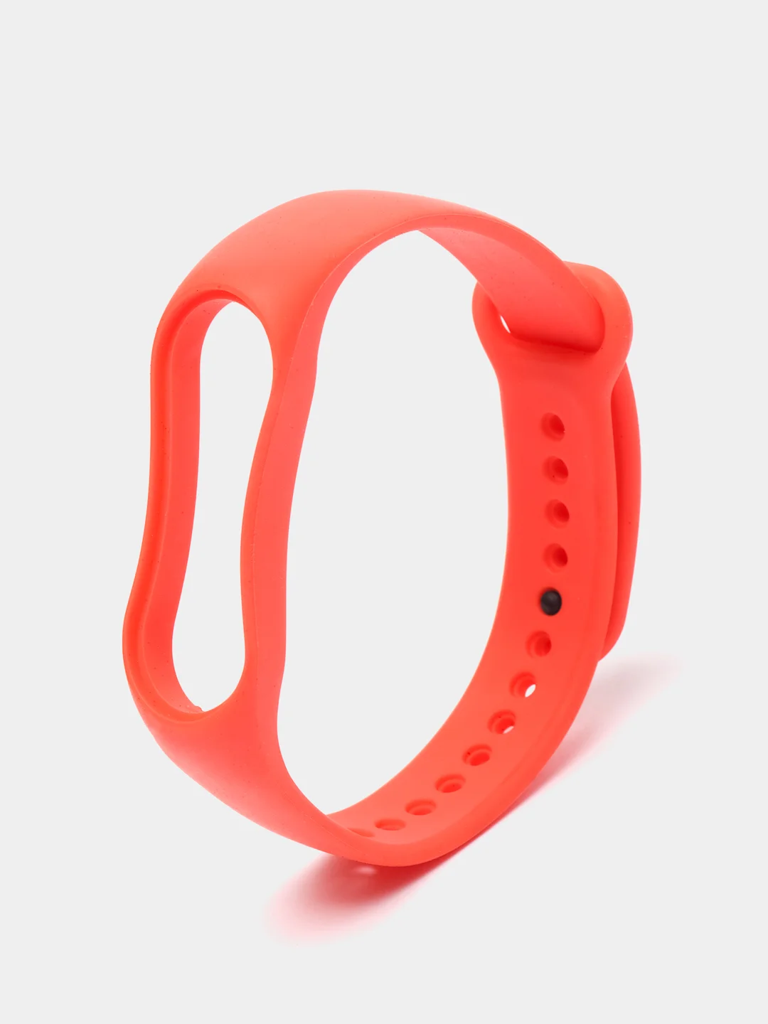 Коралловый силиконовый ремешок Xiaomi Mi Band 5, 6, 7, гипоаллергенный