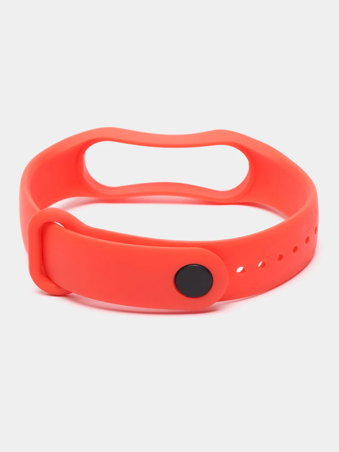 Коралловый силиконовый ремешок Xiaomi Mi Band 5, 6, 7, гипоаллергенный