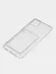 Ударопрочный прозрачный чехол с карманом для карт на Samsung A03, A12, M12, A03 Core, A13