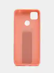 Розовый чехол Xiaomi Redmi 9C, 9C NFC, 10A, Редми 9С (НФС), 10А силиконовый под кожу с подставкой