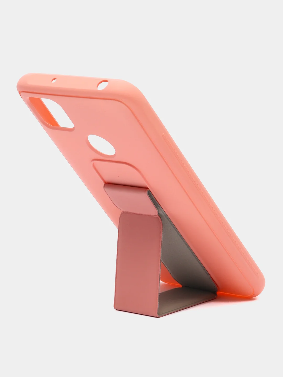 Розовый чехол Xiaomi Redmi 9C, 9C NFC, 10A, Редми 9С (НФС), 10А силиконовый под кожу с подставкой